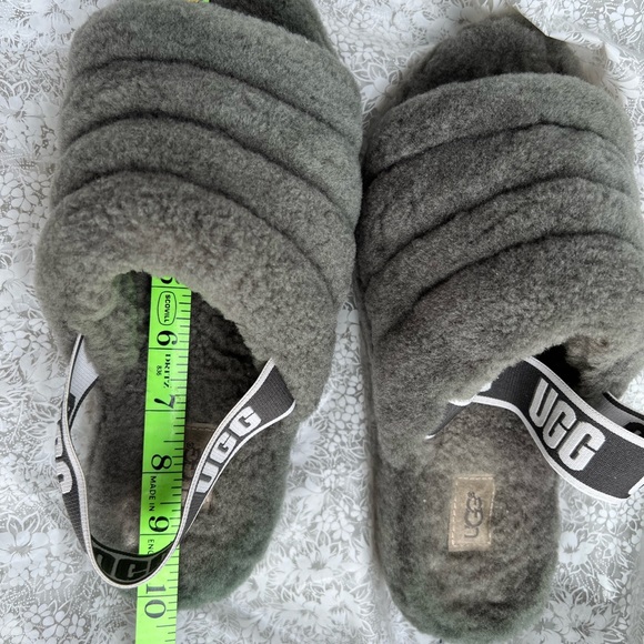 UGG Fluff Yeah Slide Charcoal size 8 - Picture 12 of 16